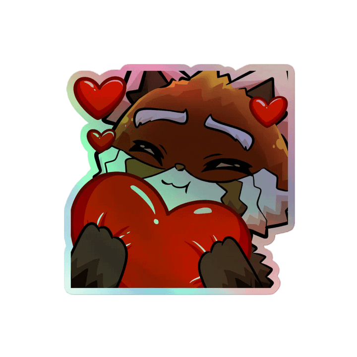 Holograpic Heart Sticker product image (2)