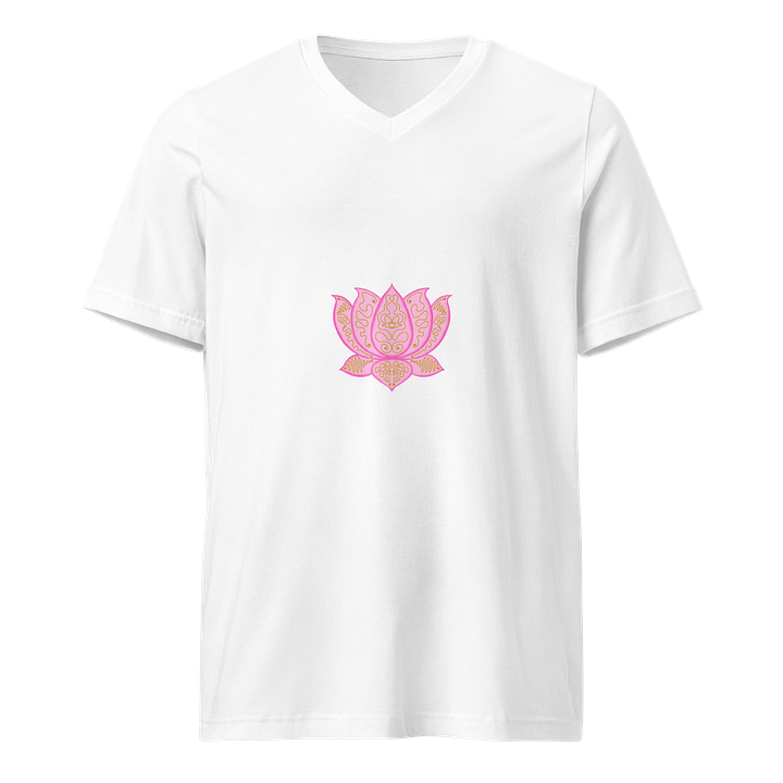 Golden Lotus V-Neck Tee product image (1)
