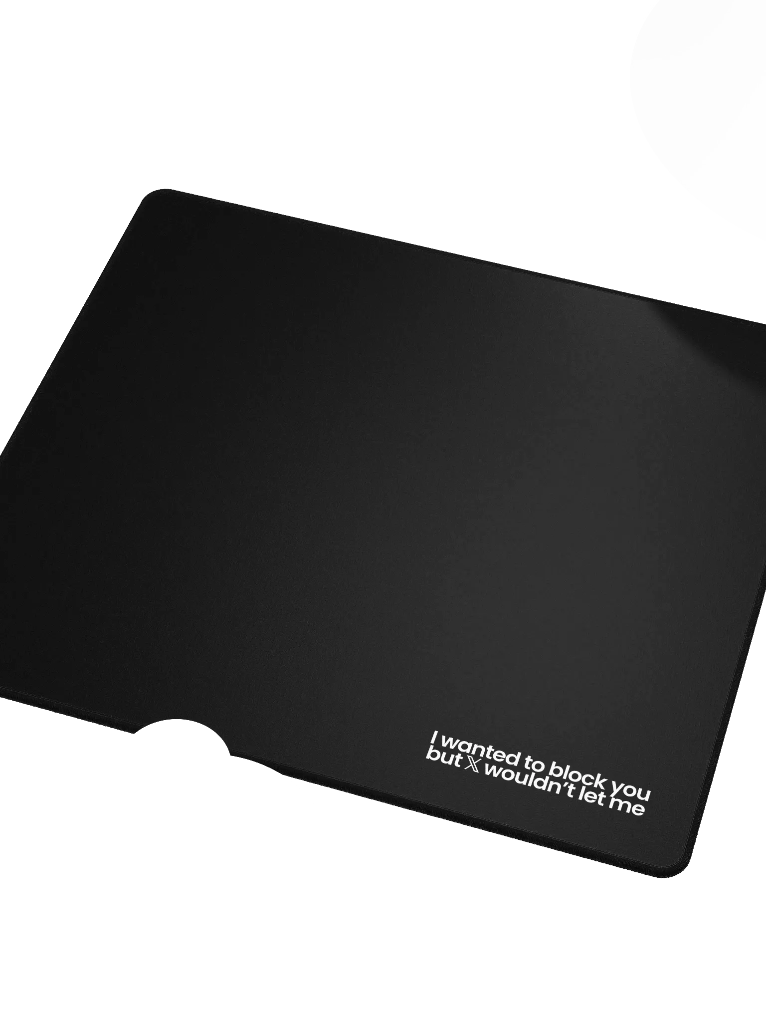 Blocked On X Mouse Pad - Black product image (3)