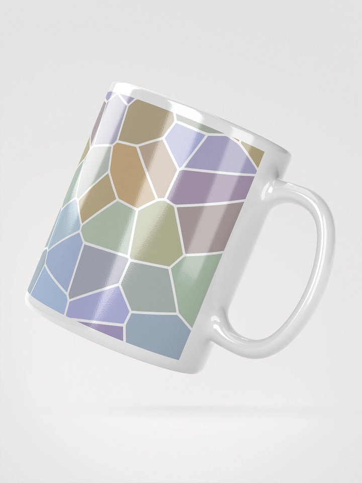 Mug Blanc Mozaïque Glacia - Design Géométrique Rétro Chic - Cadeau Déco product image (2)