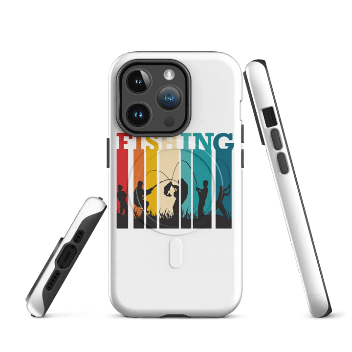 Vibrant Fishing Silhouettes iPhone® Tough Case product image (3)