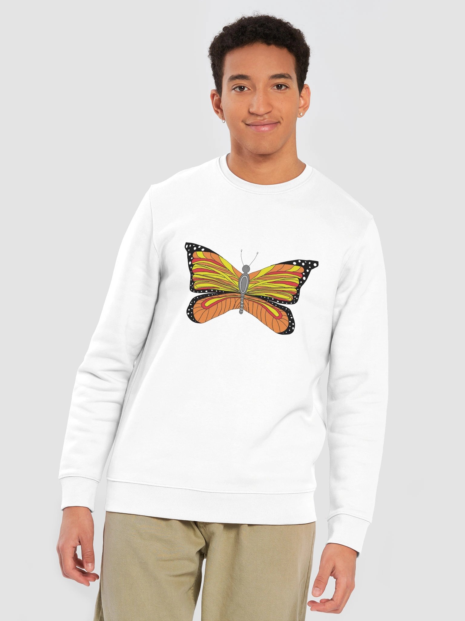 Flame Wings Butterfly Eco Sweatshirt product image (7)