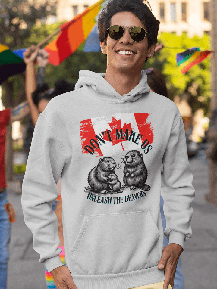 Canadian Flag 'Unleash the Beavers' Hoodie product image (3)
