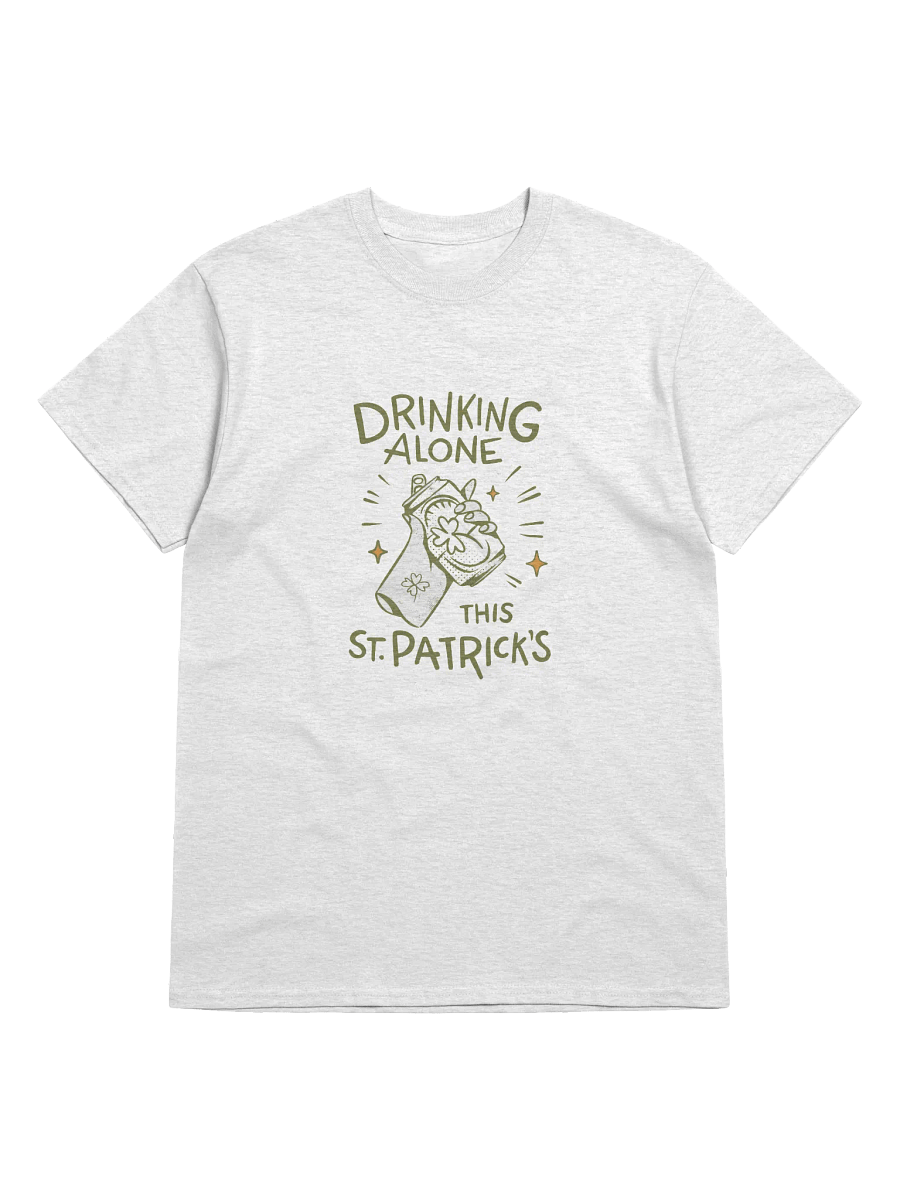 Drinking Alone St. Patrick’s Day T-Shirt | Funny St. Patricks' Day Beer Party Tee for Introverted product image (1)