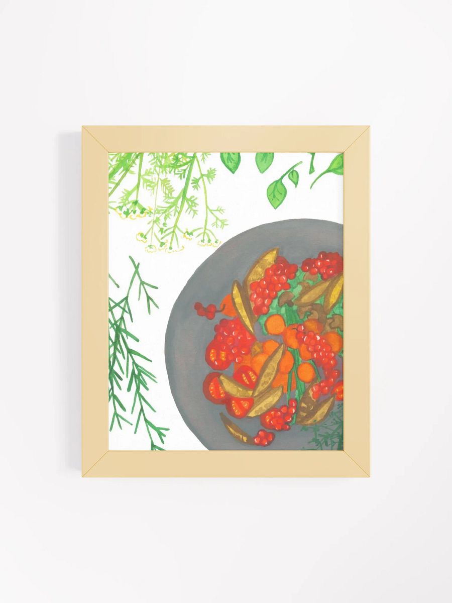 Simple Plate Framed Print product image (29)