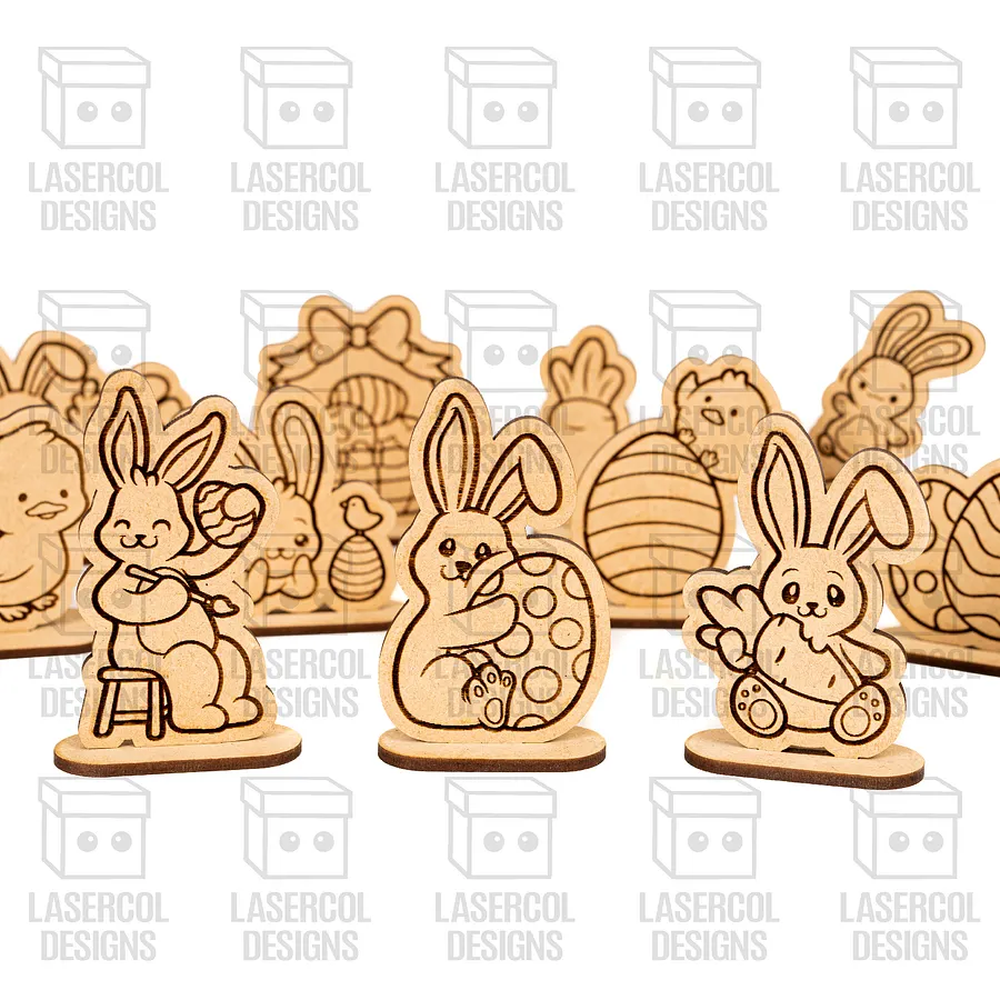 Easter Cutouts With Base Mega Bundle (+80) - Laser Cut Files product image (2)