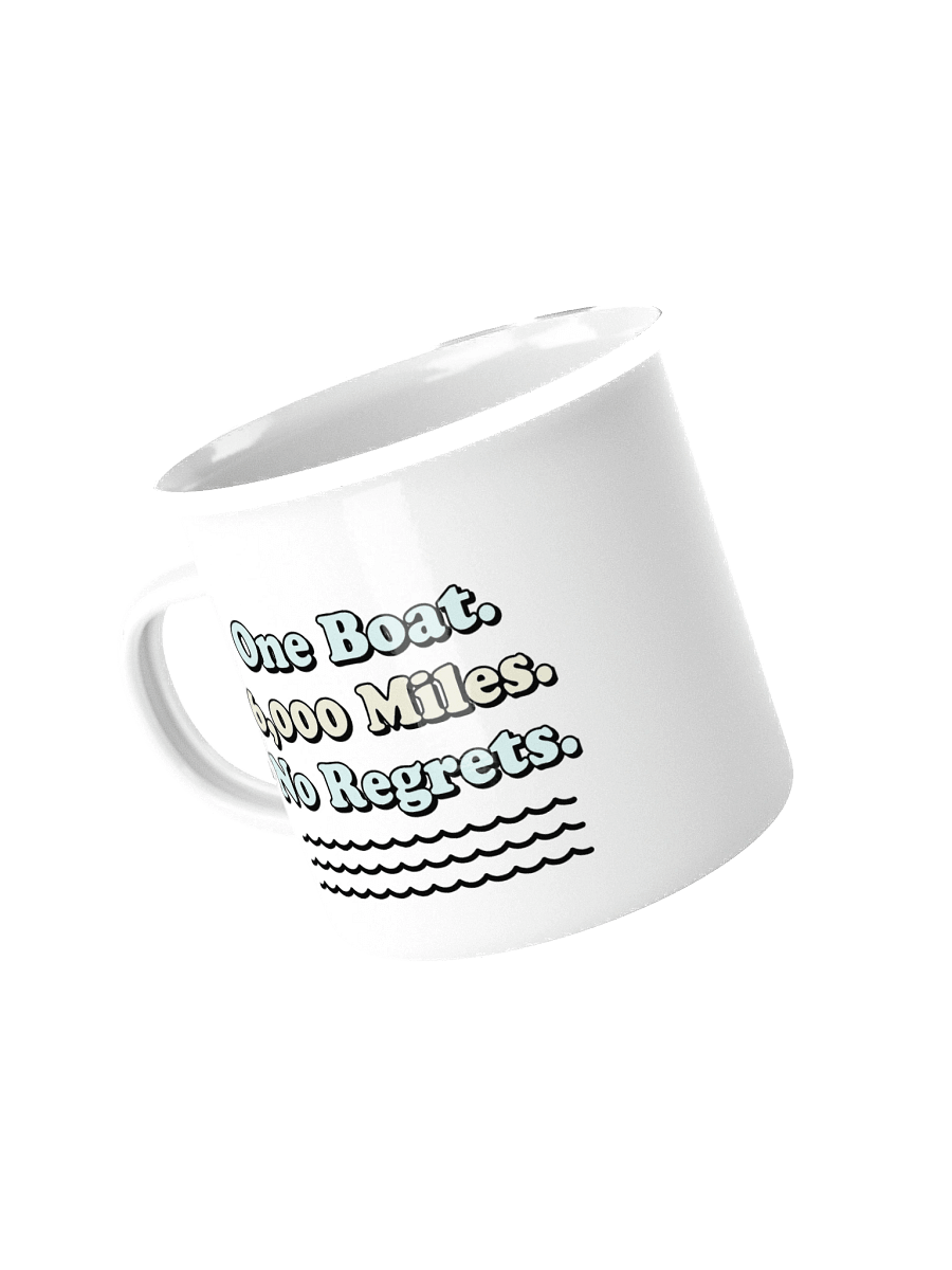 No Regrets Retro Enamel Mug product image (4)