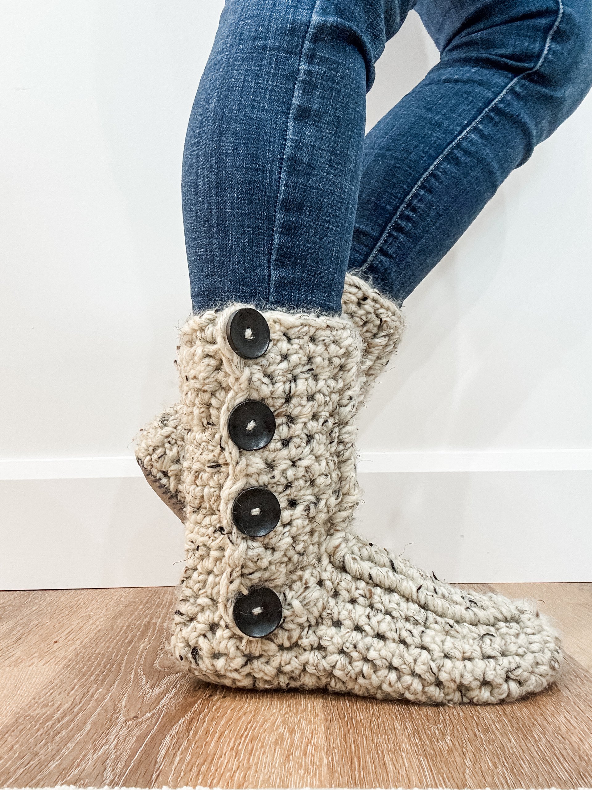 Done in a Day Slipper Boots Crochet Pattern product image (2)