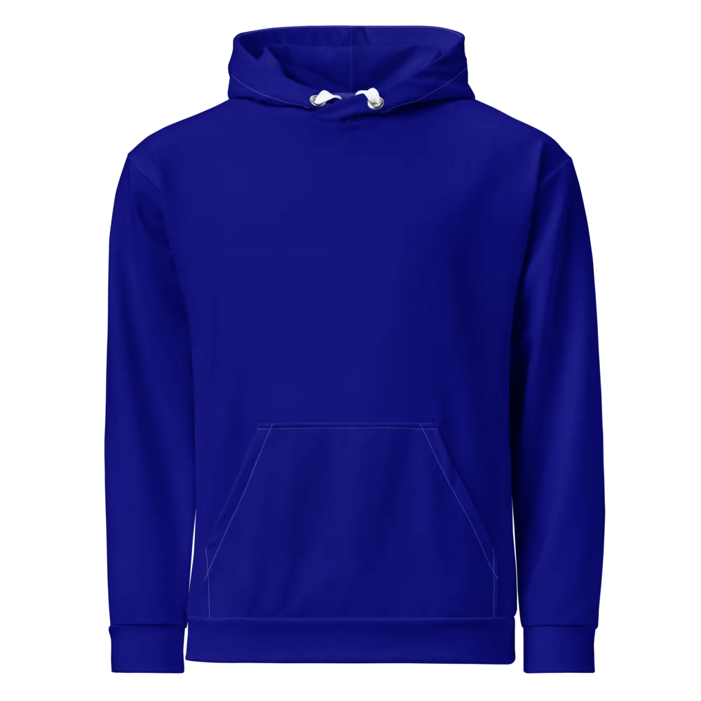 Plain Color Navy Blue Hoodie product image (1)