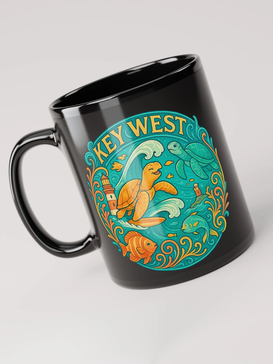 Key West Tropical Mug with Turtles, Fish, and Lighthouse product image (3)