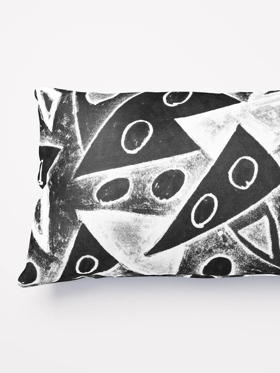 Abstract Black and White Triangles Throw Pillow Design product image (3)