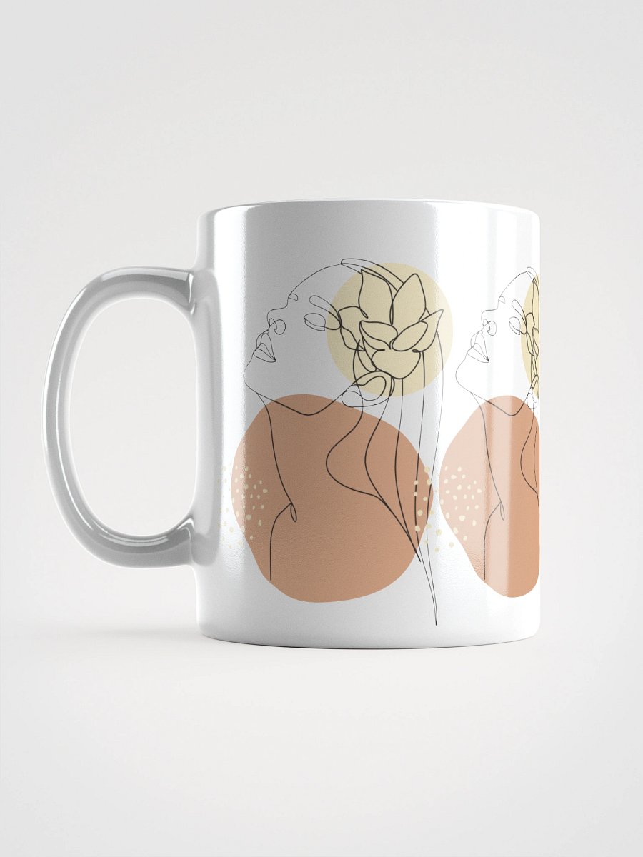 Mug Blanc Equilibre Femme Terracota - Force Intérieure - Idée Cadeau Raffiné product image (6)
