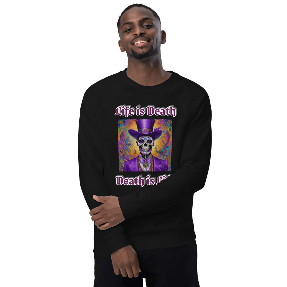 Death is Life Unisex Organic Sweatshirt product image (6)