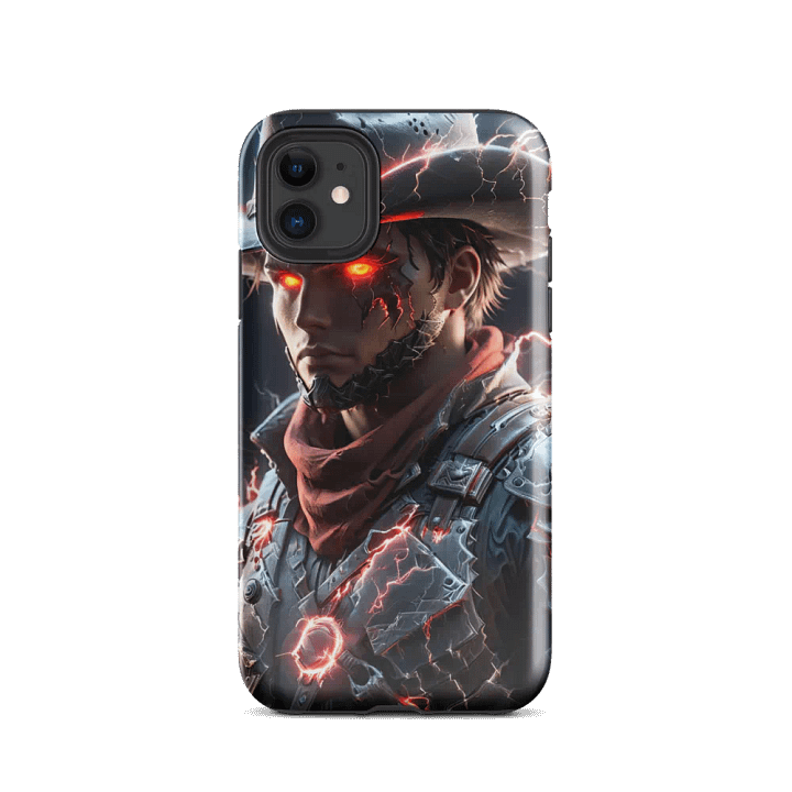 Cyborg Gunslinger iPhone Tough Case – Futuristic Cowboy product image (24)