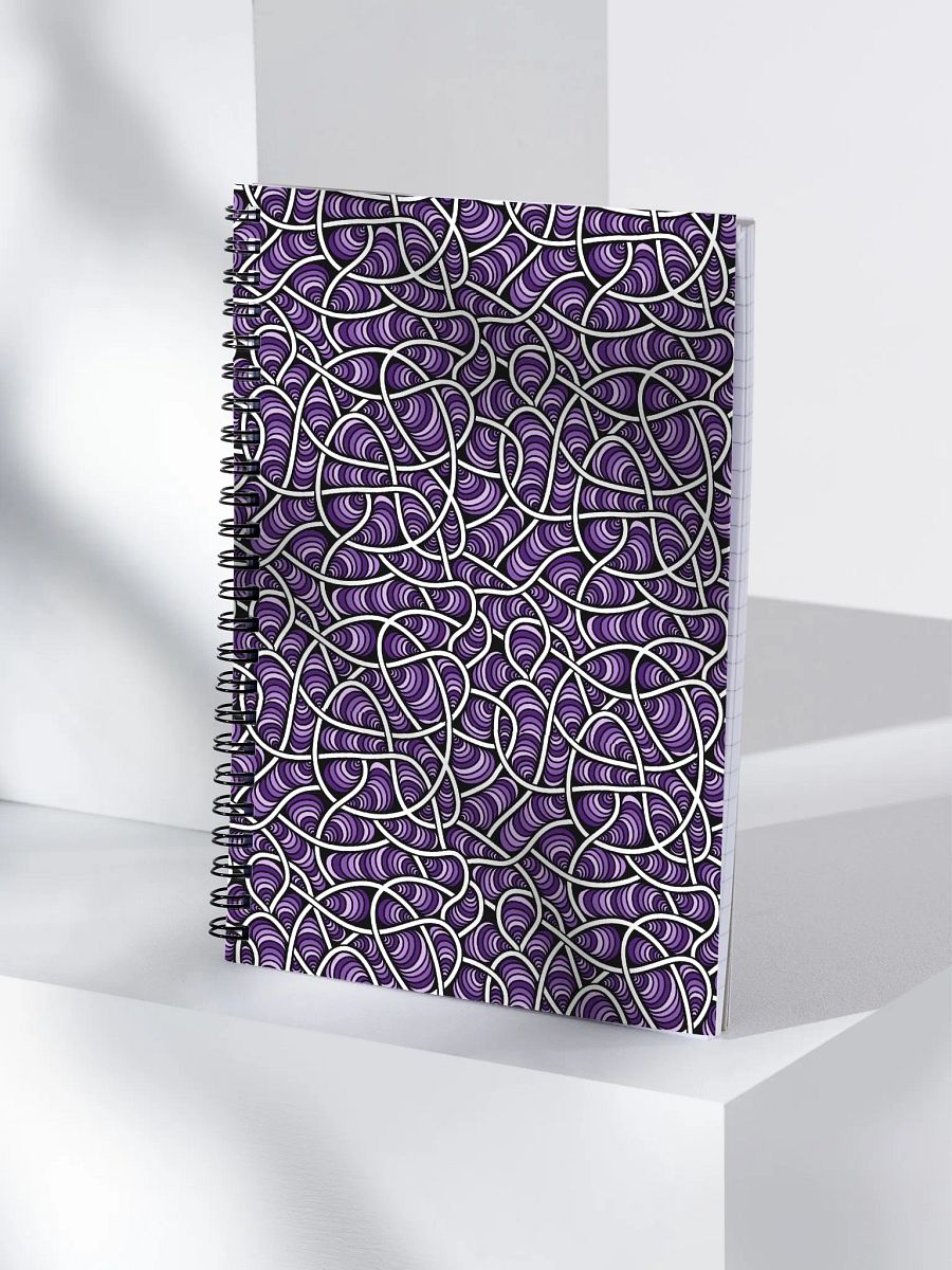 Weirdly Zen Spiral Notebook - Purple Maze product image (4)