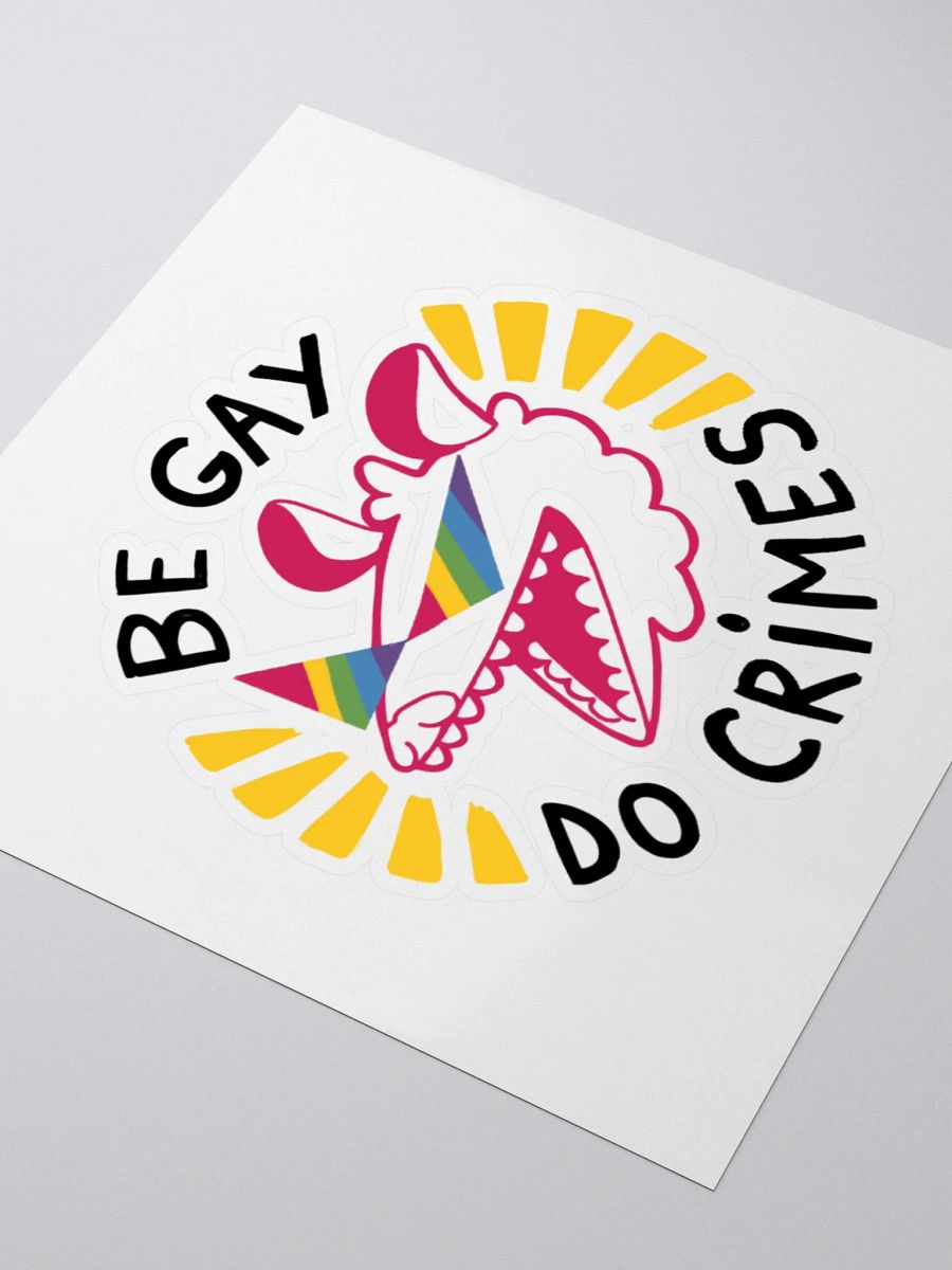 Be Gay Do Crimes Sticker product image (3)