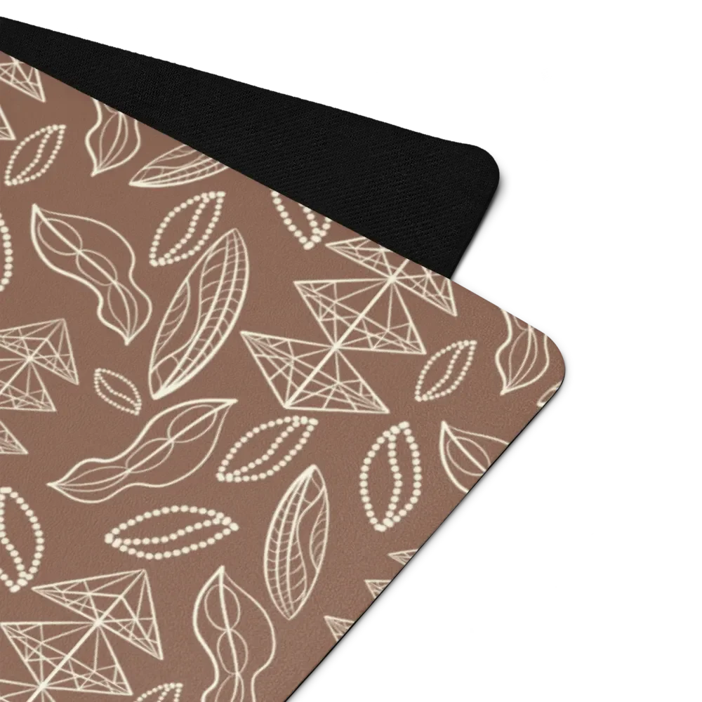 El Yunque Brew Bliss: Abstract Coffee Bean Earthy Exercise Mat product image (2)