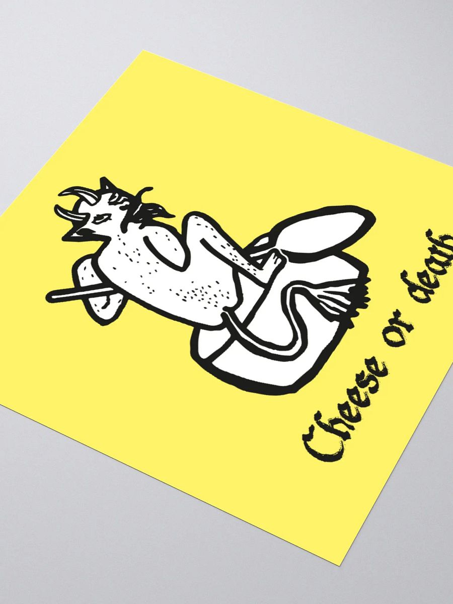 Cheese or Death Sticker product image (3)