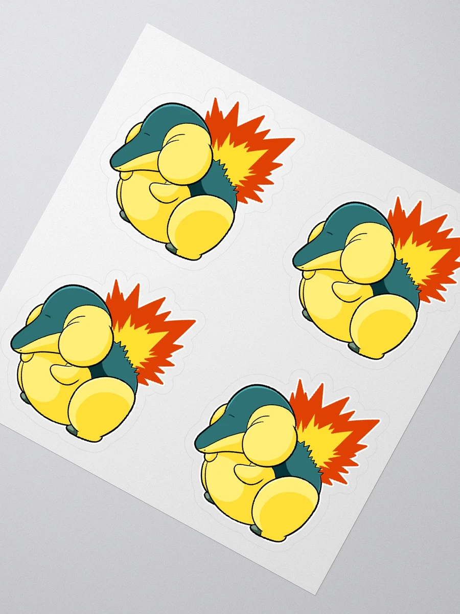 Chubby Cyndaquil Sticker Sheet product image (2)