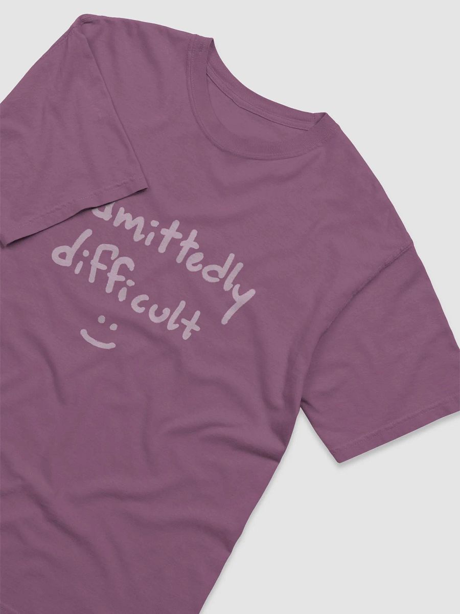 admittedly difficult (#E3C6D9) garment-dyed tee product image (3)
