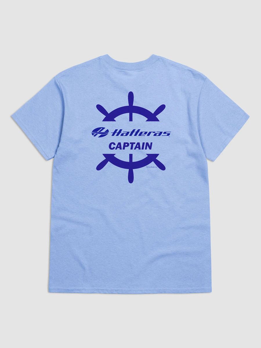 Hatteras Captain - T-Shirt - Light Shirt w/Blue Logo product image (4)