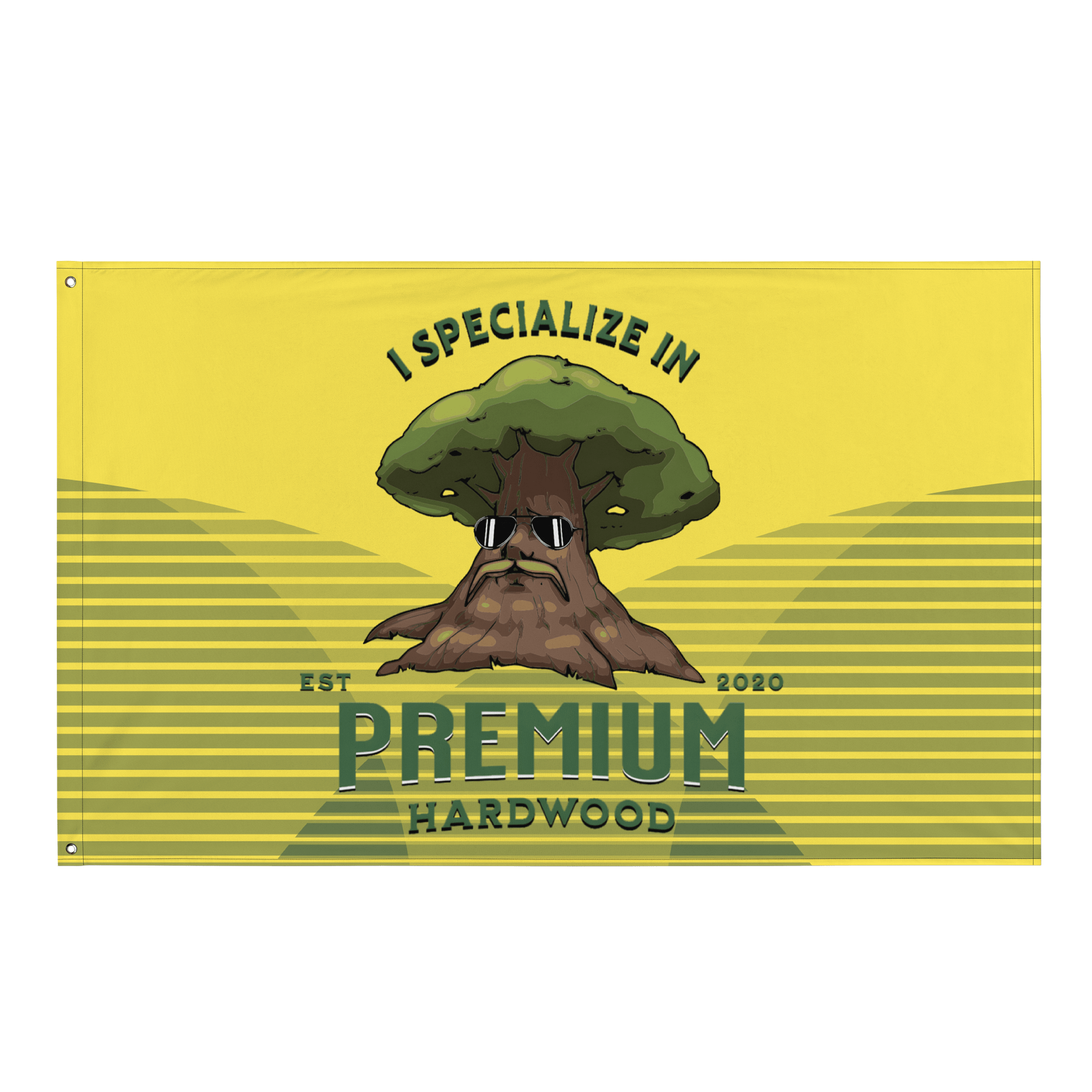 Premium Hardwood All-Over Print Flag product image (1)
