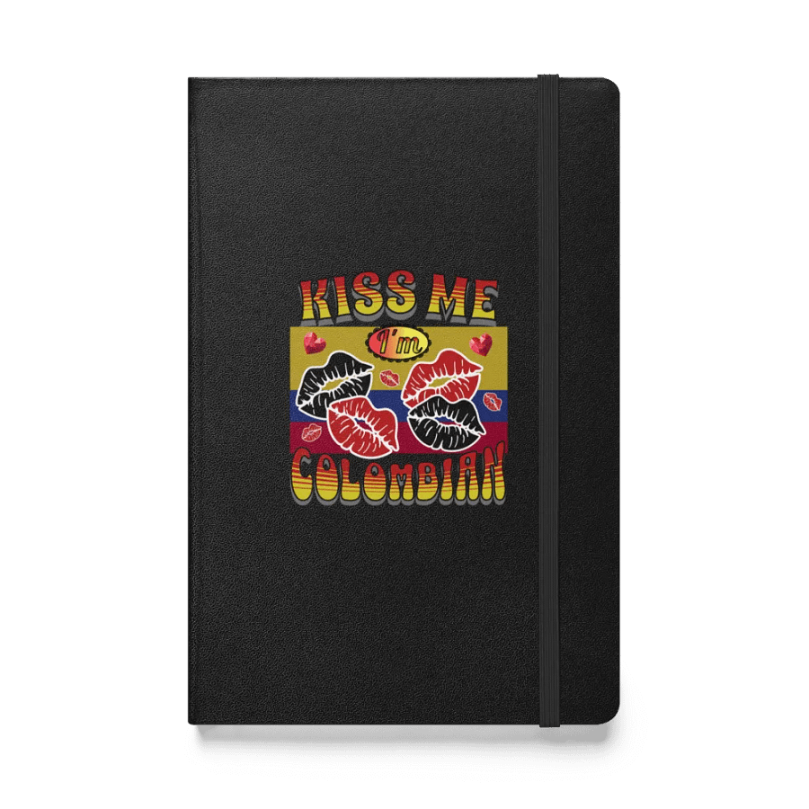 Kiss Me I'm Colombian Lips Hardcover Notebook product image (1)