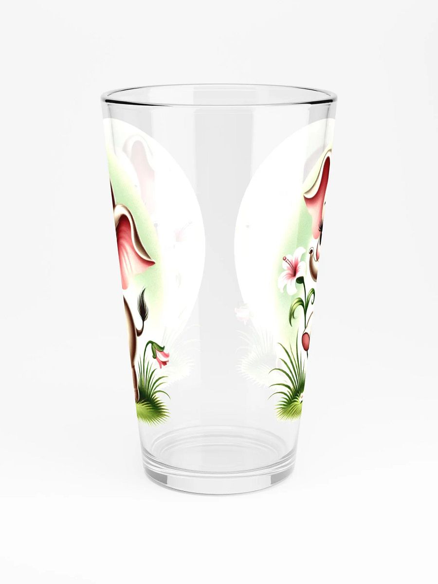 Baby Elephant with Flowers 16 oz Glass - Retro Glassware product image (3)