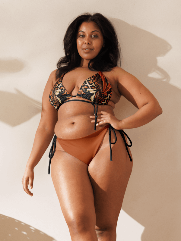 Leopard Print Low Rise Cheeky String Bikini product image (2)