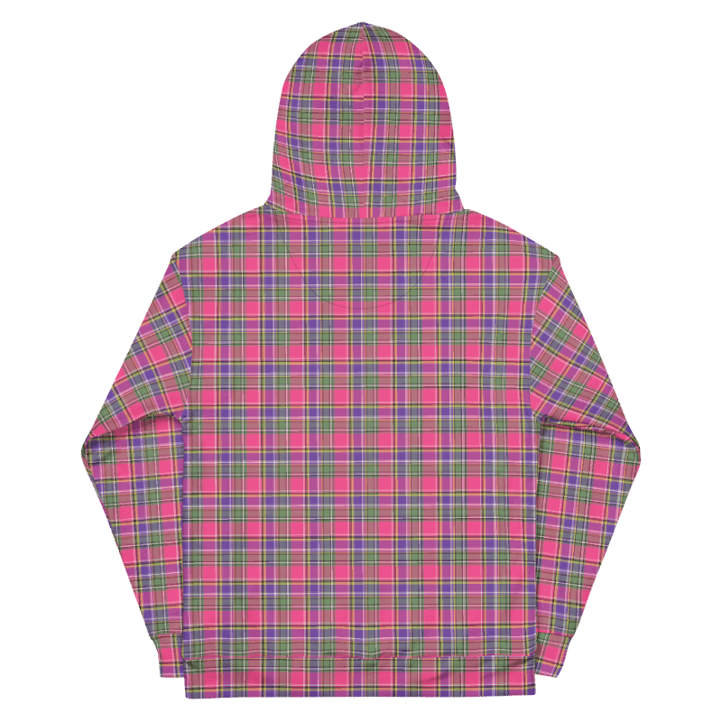 Pink and Purple Vintage Plaid Hoodie product image (7)
