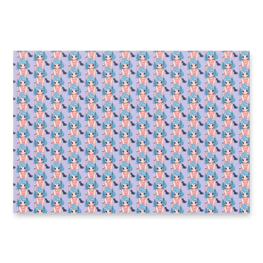 Funky Cartoon Character Wrapping Paper Set product image (3)