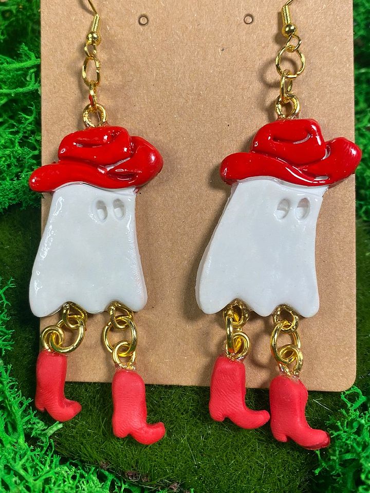 Ghost Cowboy Earrings product image (1)