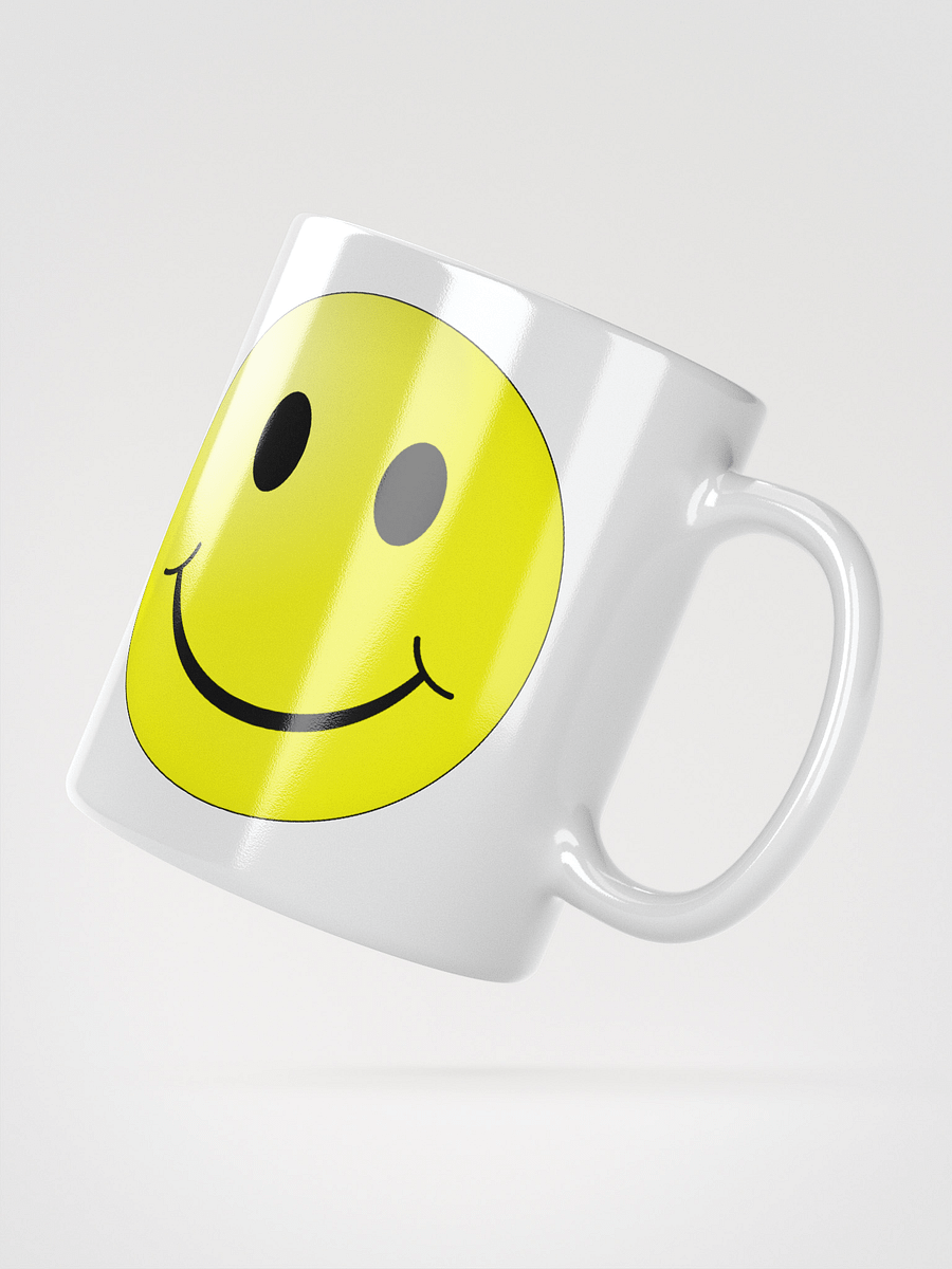 Classic Smiley KING Face White Glossy Mug product image (4)
