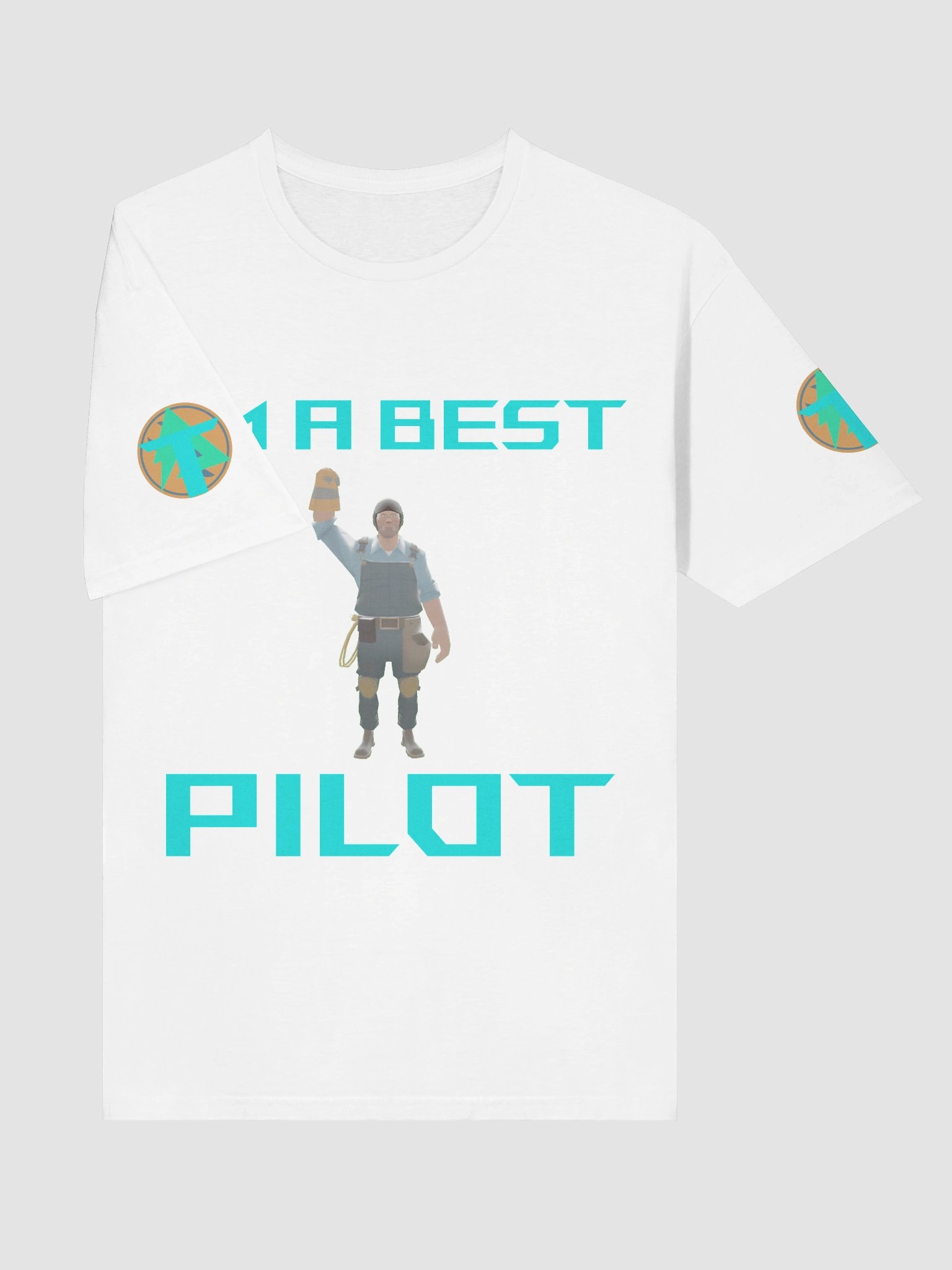 Terengineer Pilot Softstyle T-Shirt (Black/White) product image (9)