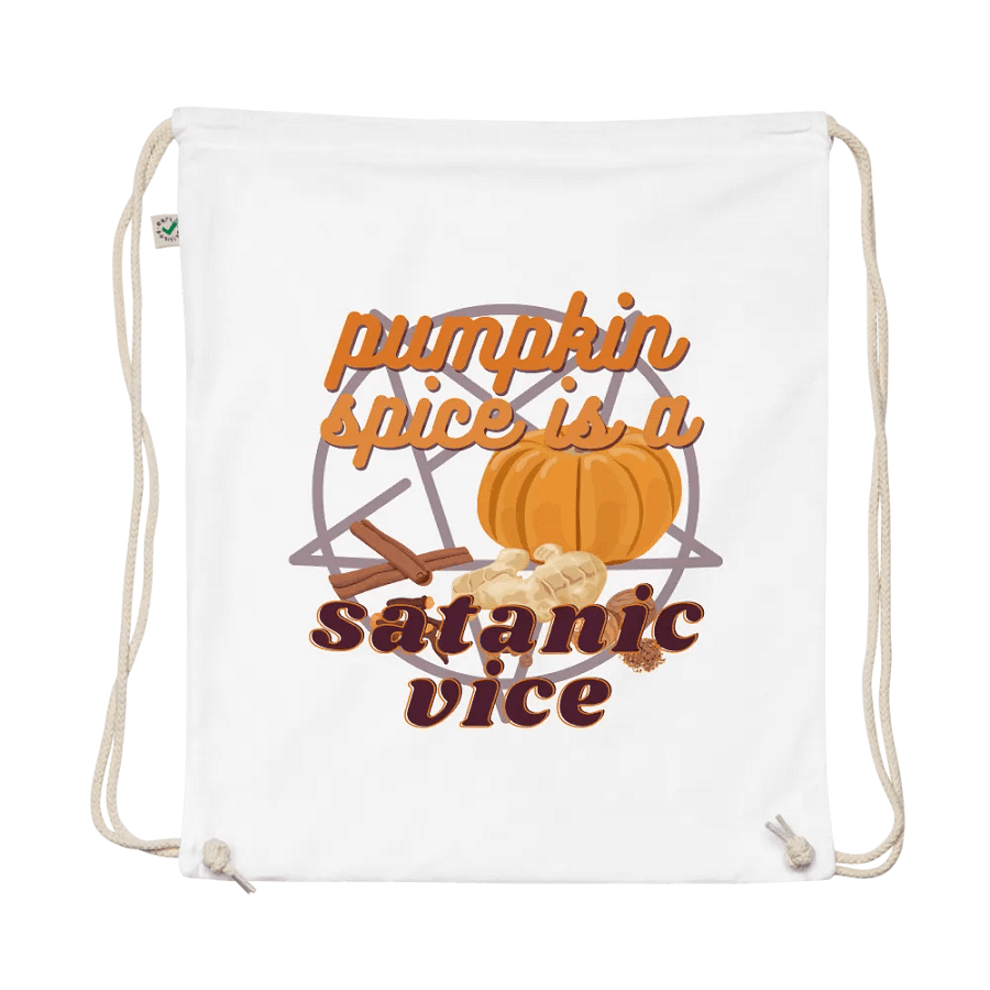 Drawstring Bag: Pumpkin Spice Satanic Vice product image (1)