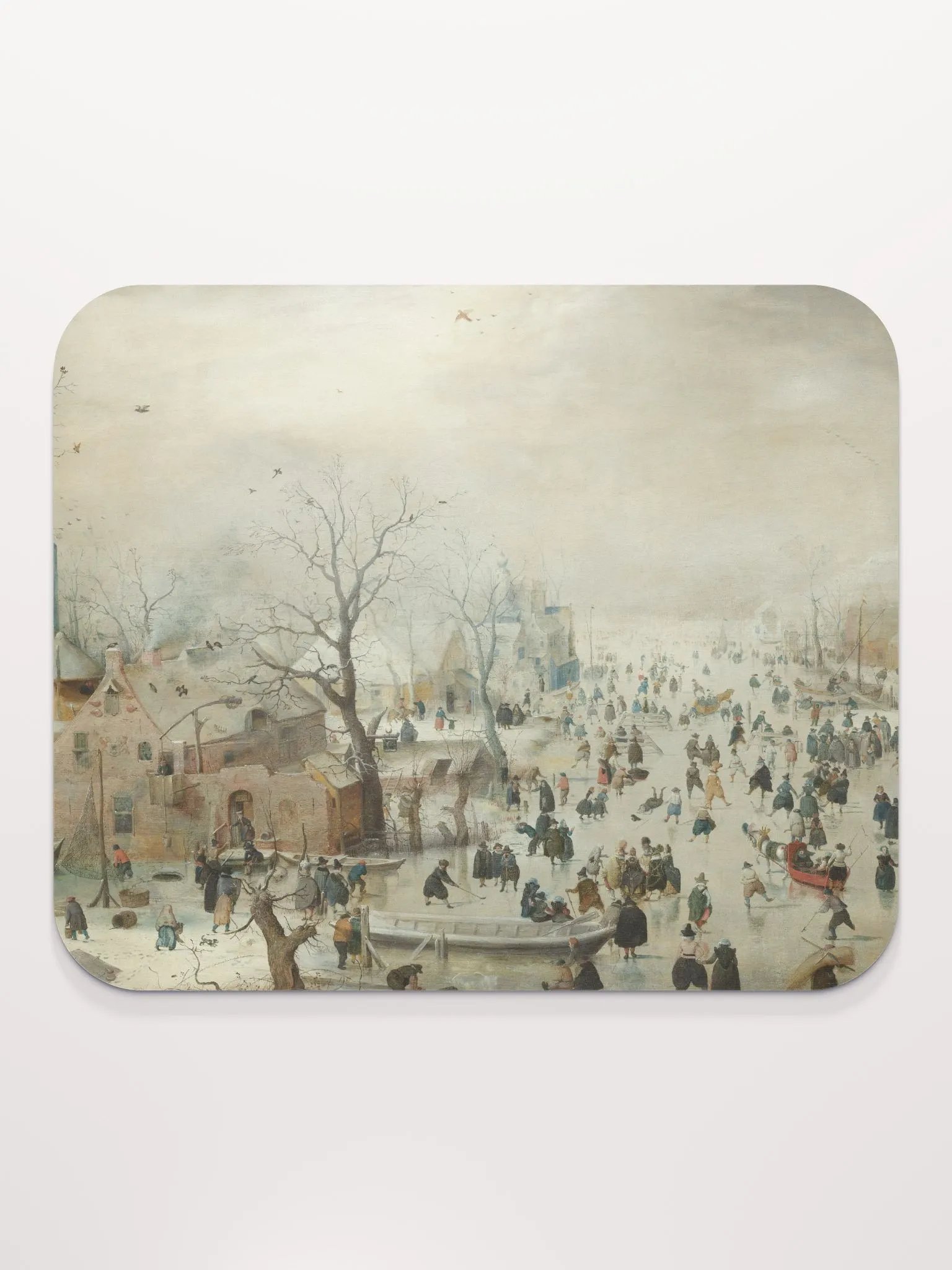 ''Winter Landscape with Skaters'' by Hendrick Avercamp Mouse Pad product image (3)