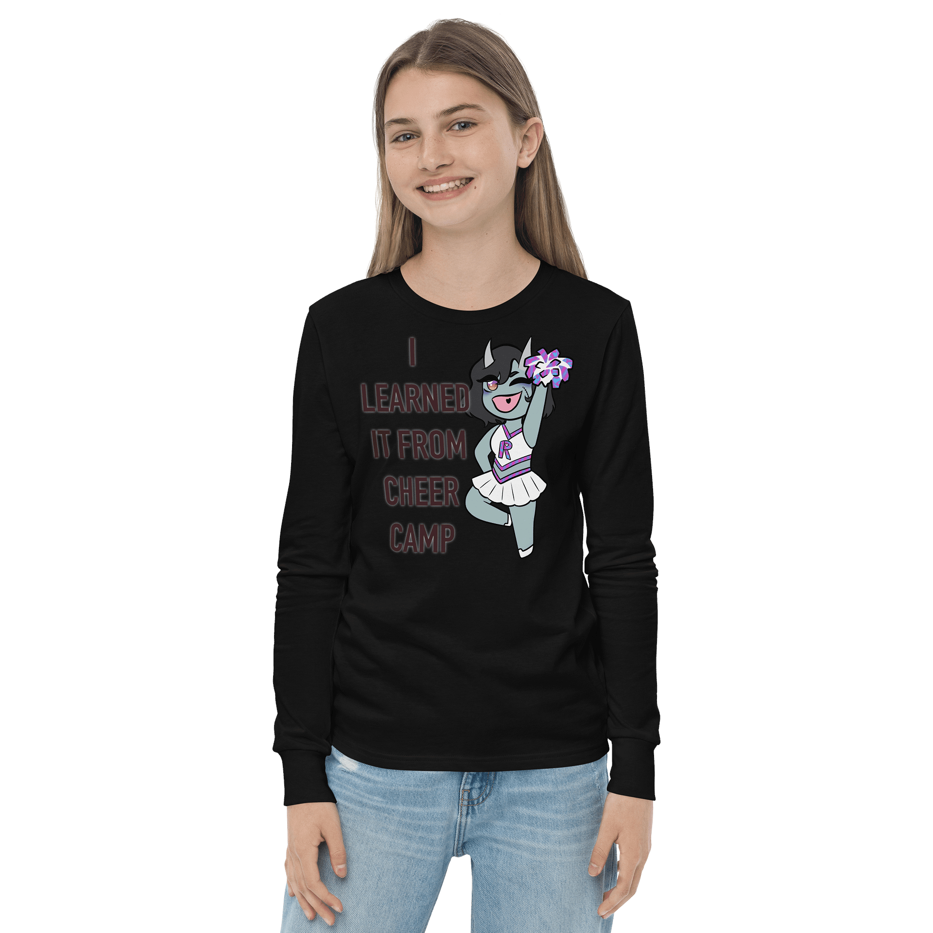 I Learned It From Cheer Camp Youth Long Sleeve Shirt product image (2)