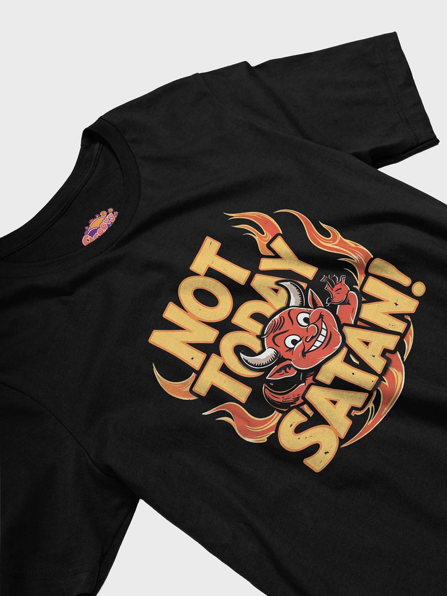 Flaming Devil 'Not Today Satan!' T-Shirt product image (2)
