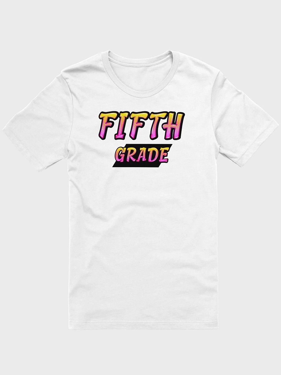 FIFTH GRADE Teacher Shirt - Pink + Yellow Bold Letters product image (2)