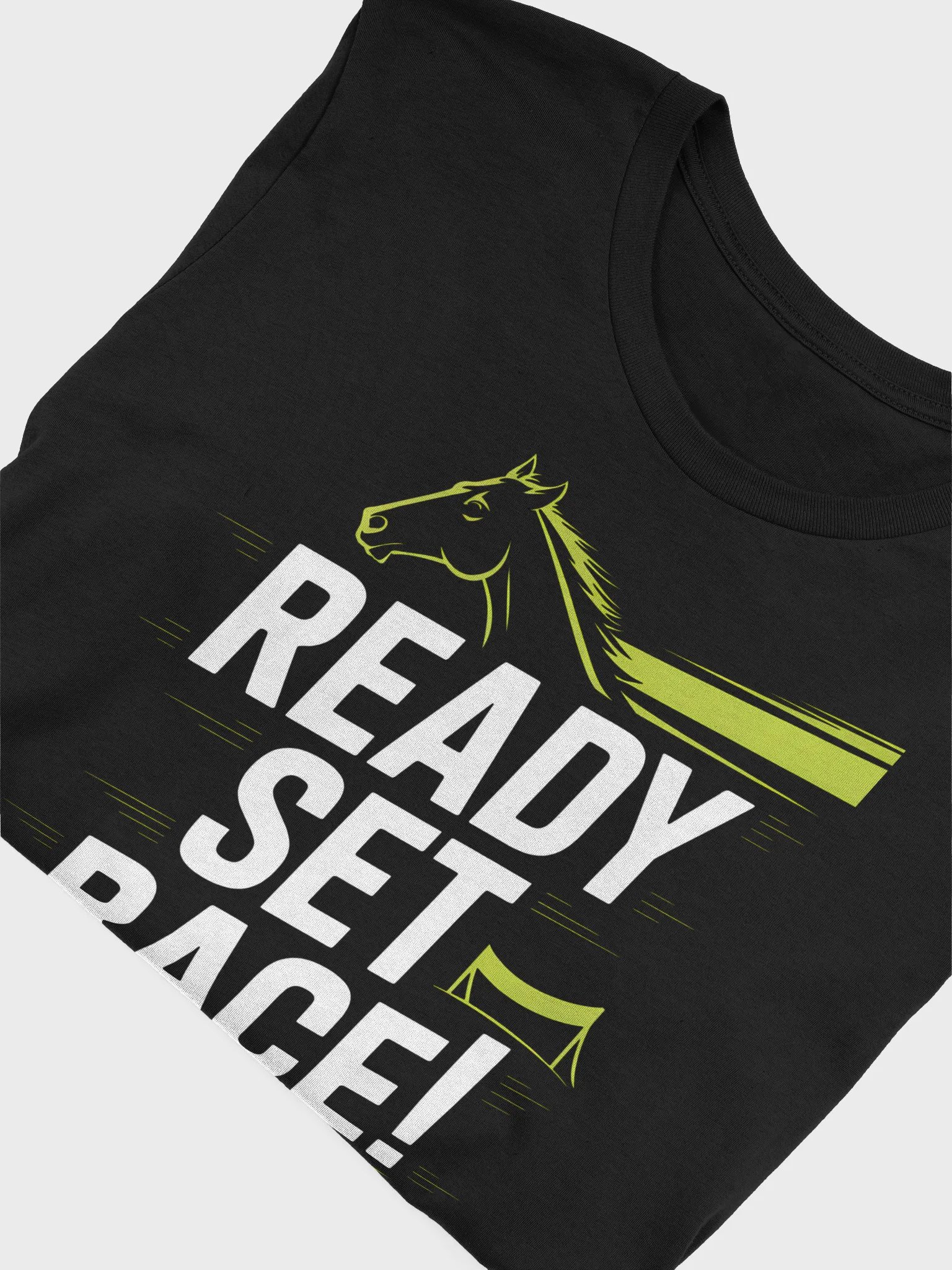 Neon Horse Racing Tee | Dynamic Speed Graphic Design product image (5)