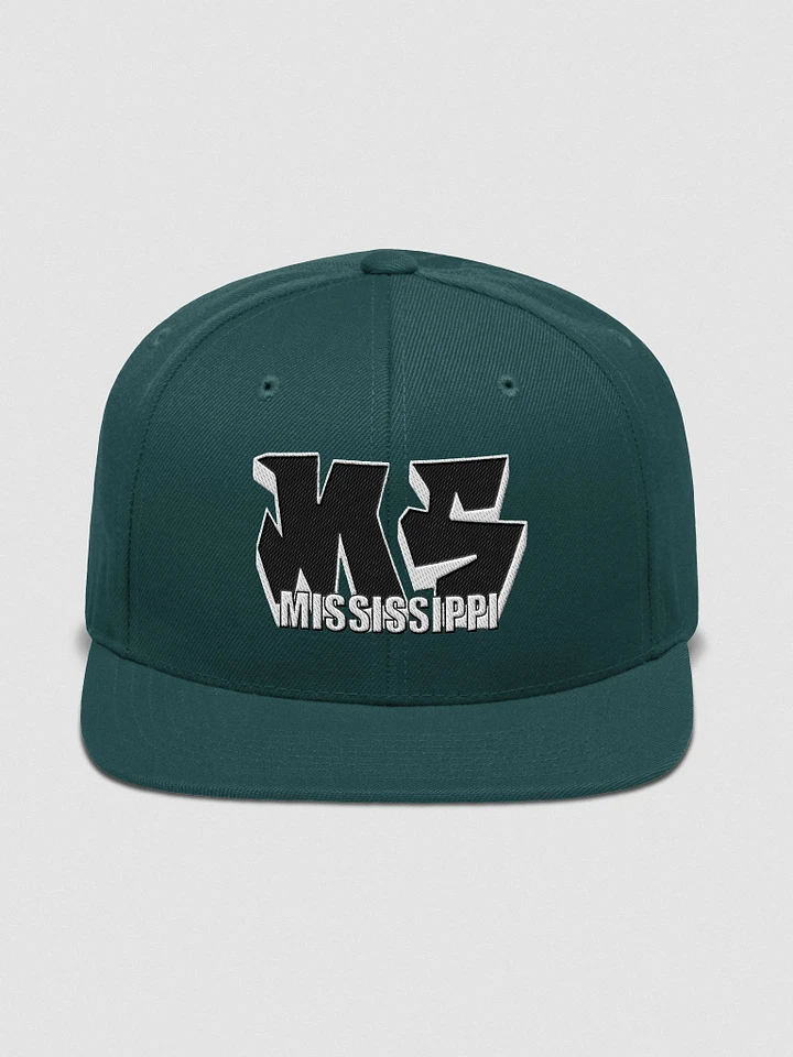 MISSISSIPPI, MS, Graffiti, Yupoong Wool Blend Snapback Hat product image (1)