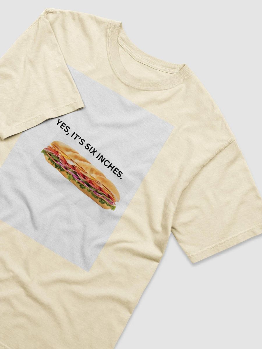 YES, it is six inches tee product image (6)