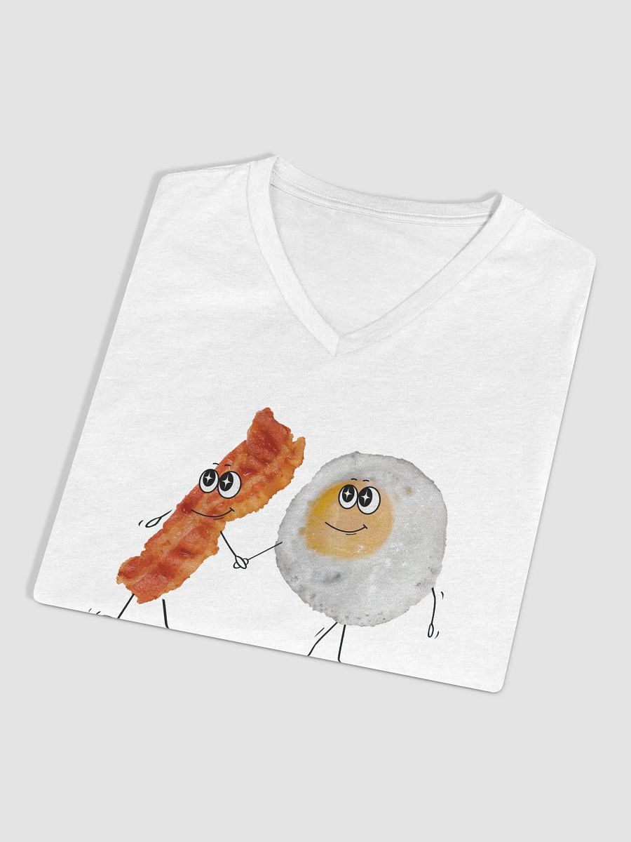 Breakfast Besties Bacon & Eggs V-Neck T-Shirt product image (3)