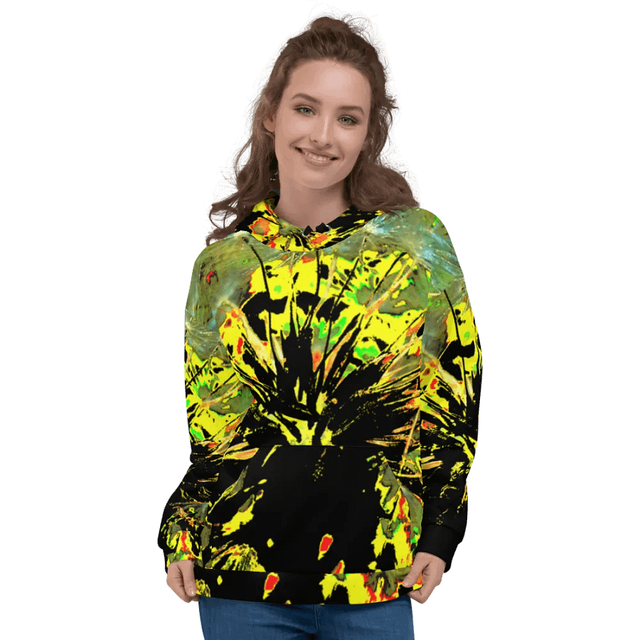 Bright Abstract Dandelion Unisex Pull Over Hoodie product image (3)