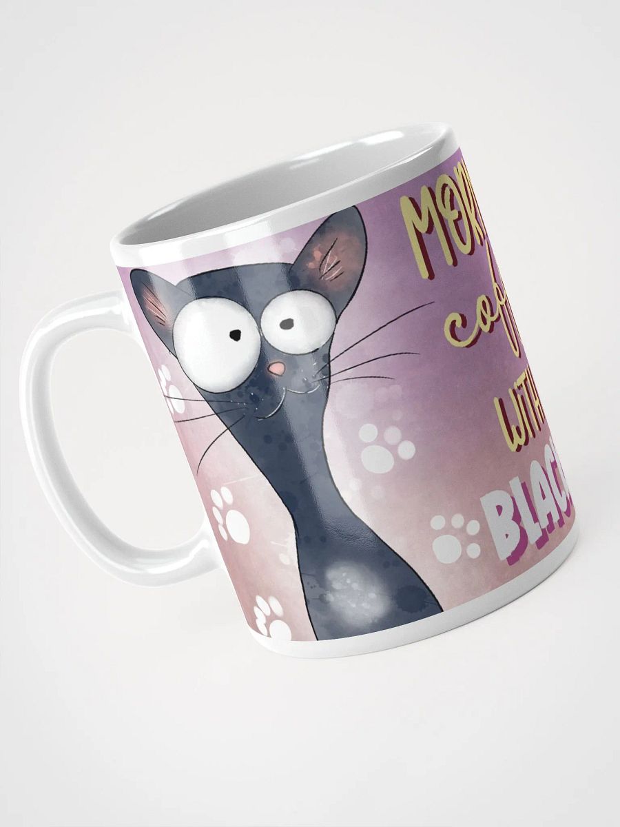 Morning Coffee with My Black Cat Mug product image (4)