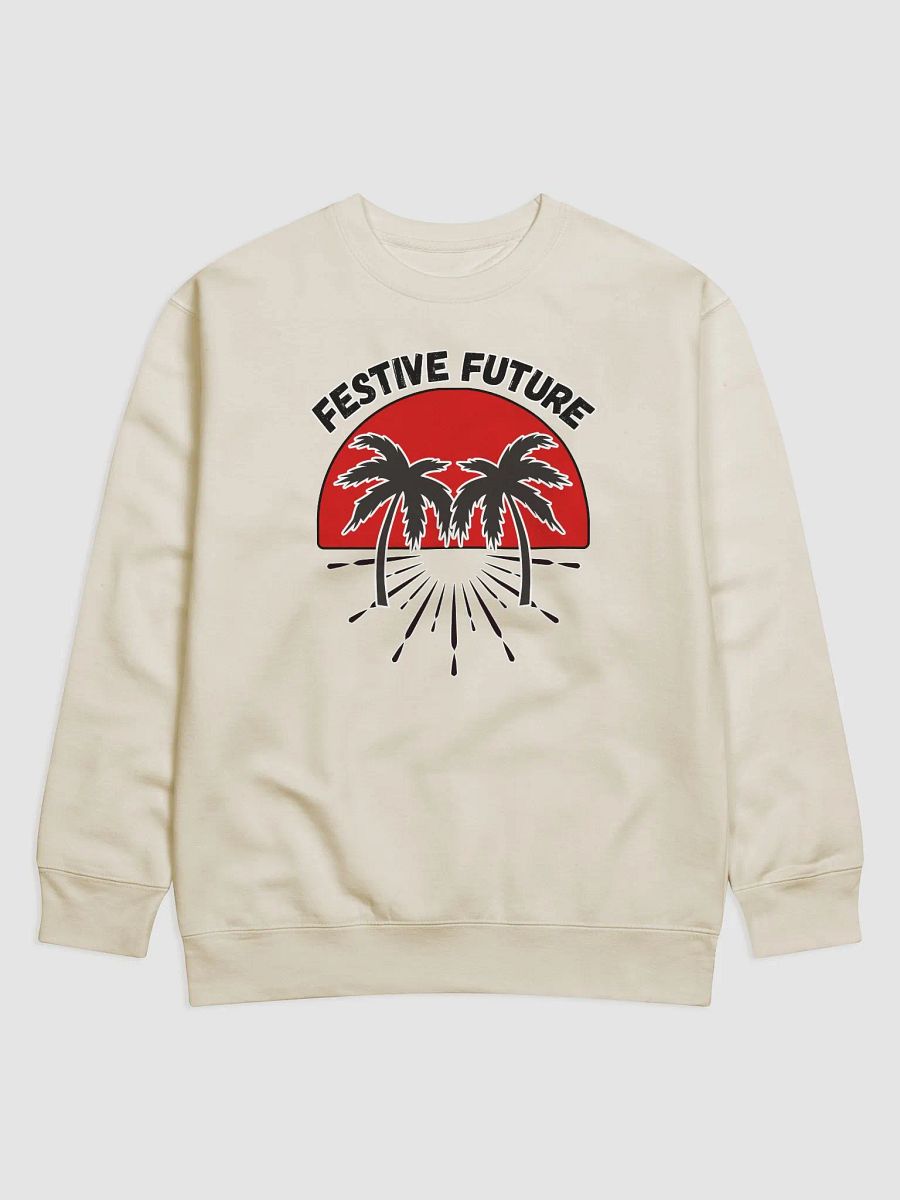 Festive Future - Sunset Beach Scene Sweatshirt product image (3)
