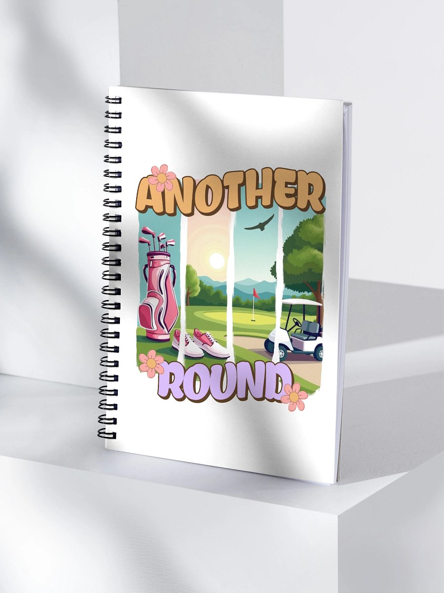 Another Round Golfing Floral Fantasy Spiral Notebook product image (1)