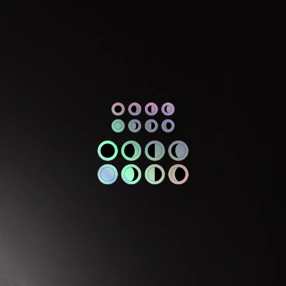 Moon Phases - Holographic Sticker Set product image (1)