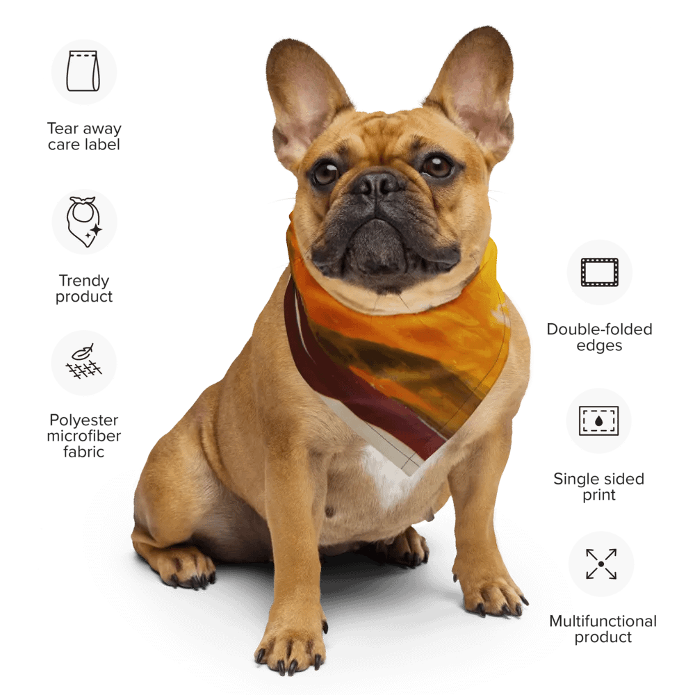 Acrylic Pour Printed Bandana - #21RPF Design product image (6)