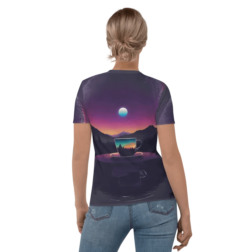 Coffee Sunset All Over Print T-shirt product image (5)